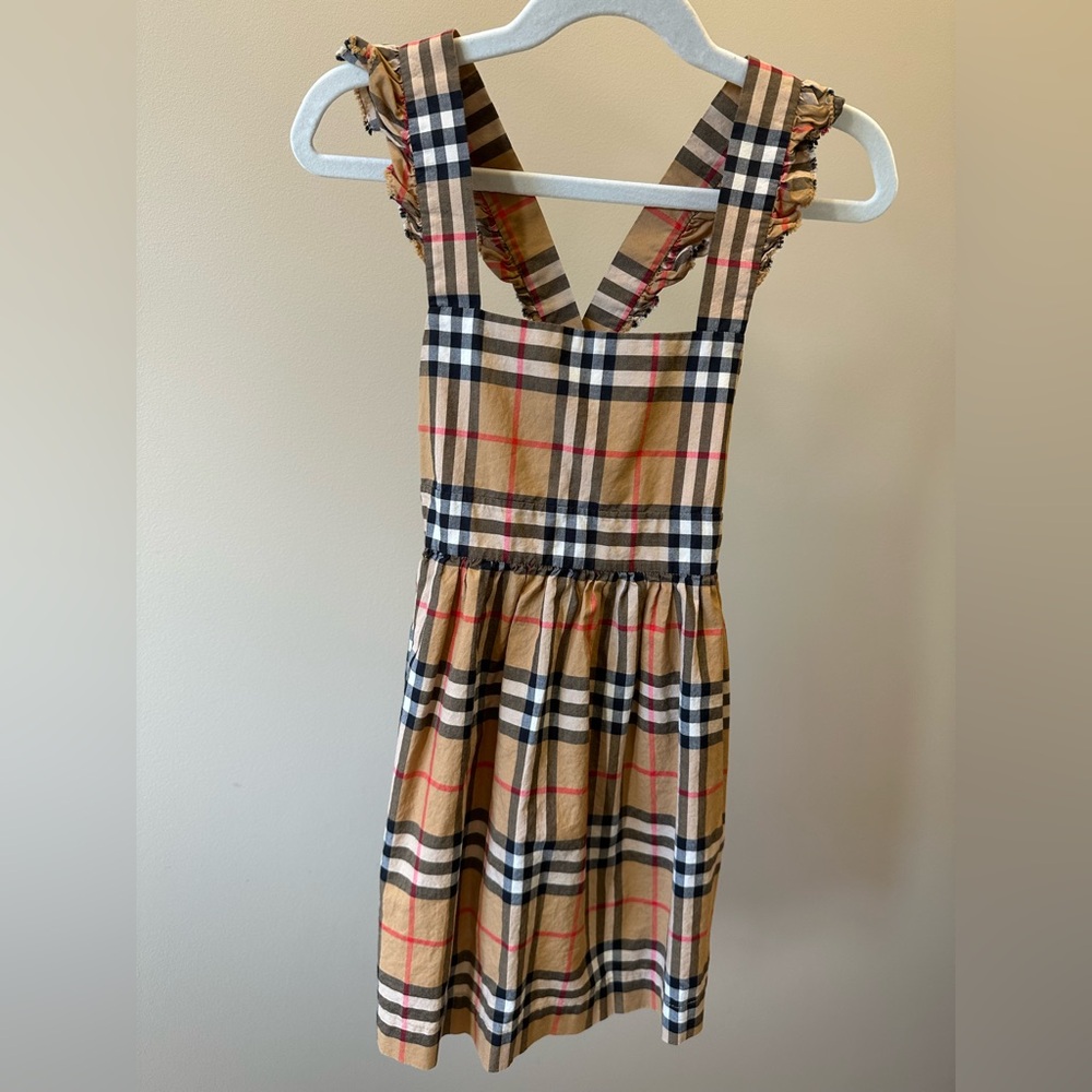 Burberry Girl’s vintage check sleeveless dress, EUC, size 4